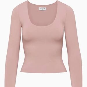 Aritzia Babaton Scoop Neck Long Sleeve Tee
